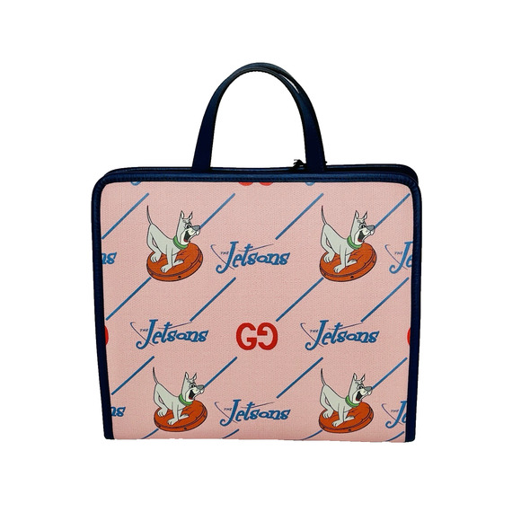 NWT GUCCI x Jetsons Printed GG Supreme Pink Small Tote Canvas Bag NWT - Picture 3 of 10